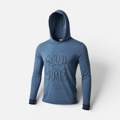 KHUJO Herren Kapuzenpullover Modell: TADOTSU Blau M