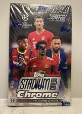 Topps 2020-21 Stadium Club Chrome UEFA Soccer Factory Sealed Hobby Box - New