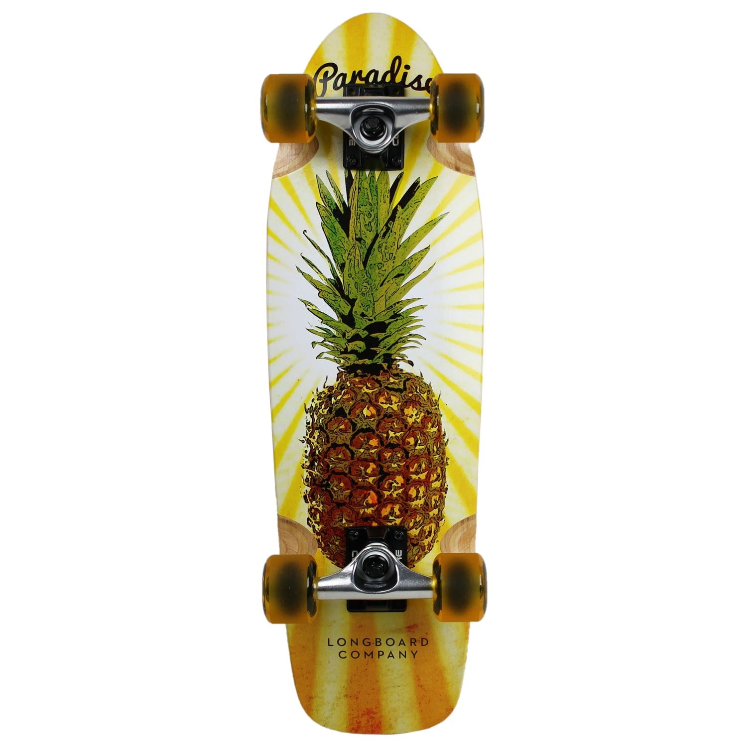 23" Mahogany Deck Pineapple 62mm Wheels