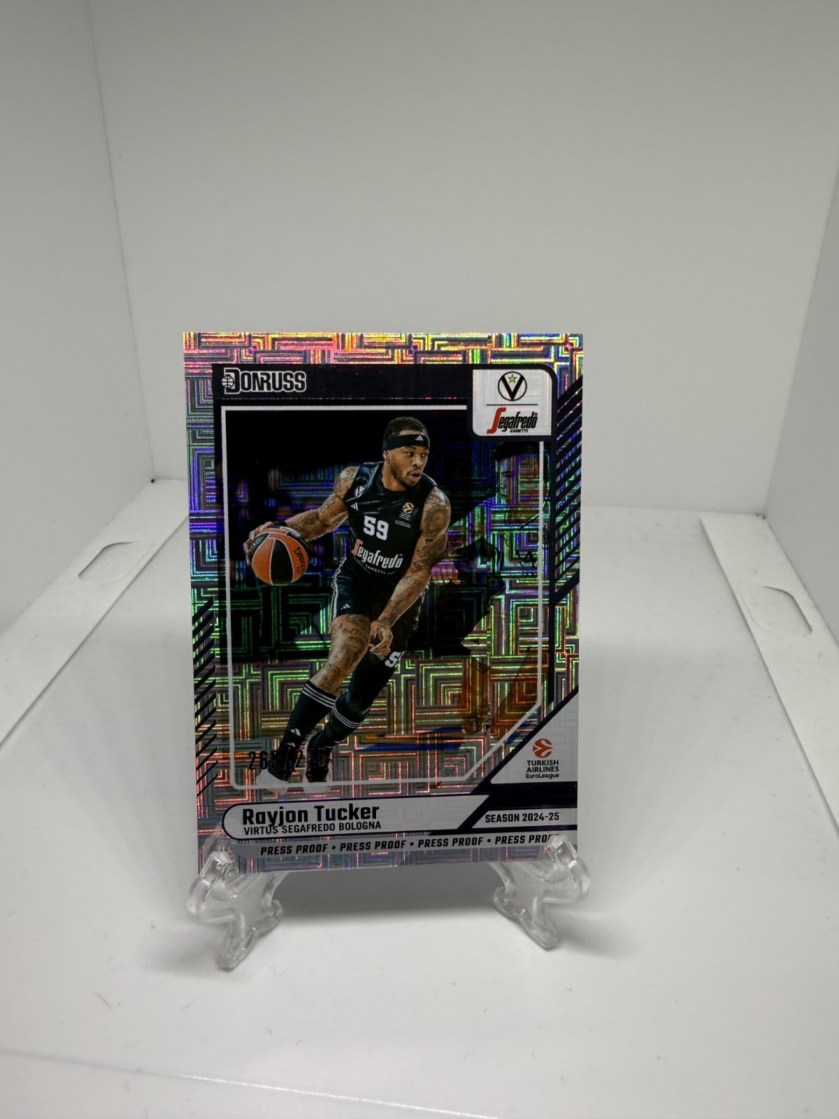 2024-25 Panini Donruss Euroleague Rayjon Tucker Press Proof /275 #28
