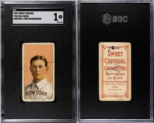 1909-1911 T206 Hal Chase Pink Portrait New York Yankees Highlanders SGC 1