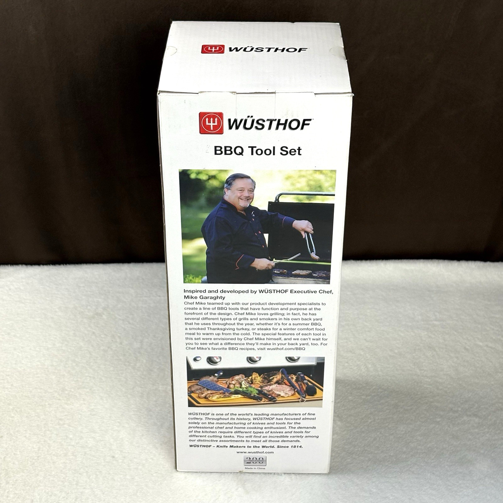 NEW & SEALED! Wusthof WÜSTHOF BBQ Tool Set (Turner + Fork + Brush & Tongs) NIB!