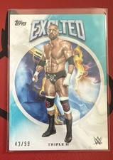 2025 WWE Topps Exalted SSP TRIPLE H Aqua Prallel /99