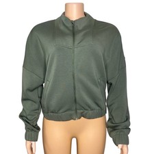90 Degree By Reflex SOFTLITE BRIANNA SCUBA FULL ZIP JACKET SIZE L AGAVE GREEN