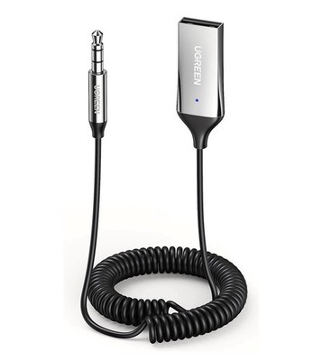 UGREEN Bluetooth 5.3 Adapter 3.5mm Aux Receiver Wireless Audio Mic for Car Home