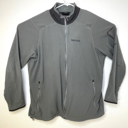 Marmot, Marmot Mens Fleece Polartec Quarter Zip Vintage XXL Gray Gorpcore Outdoor