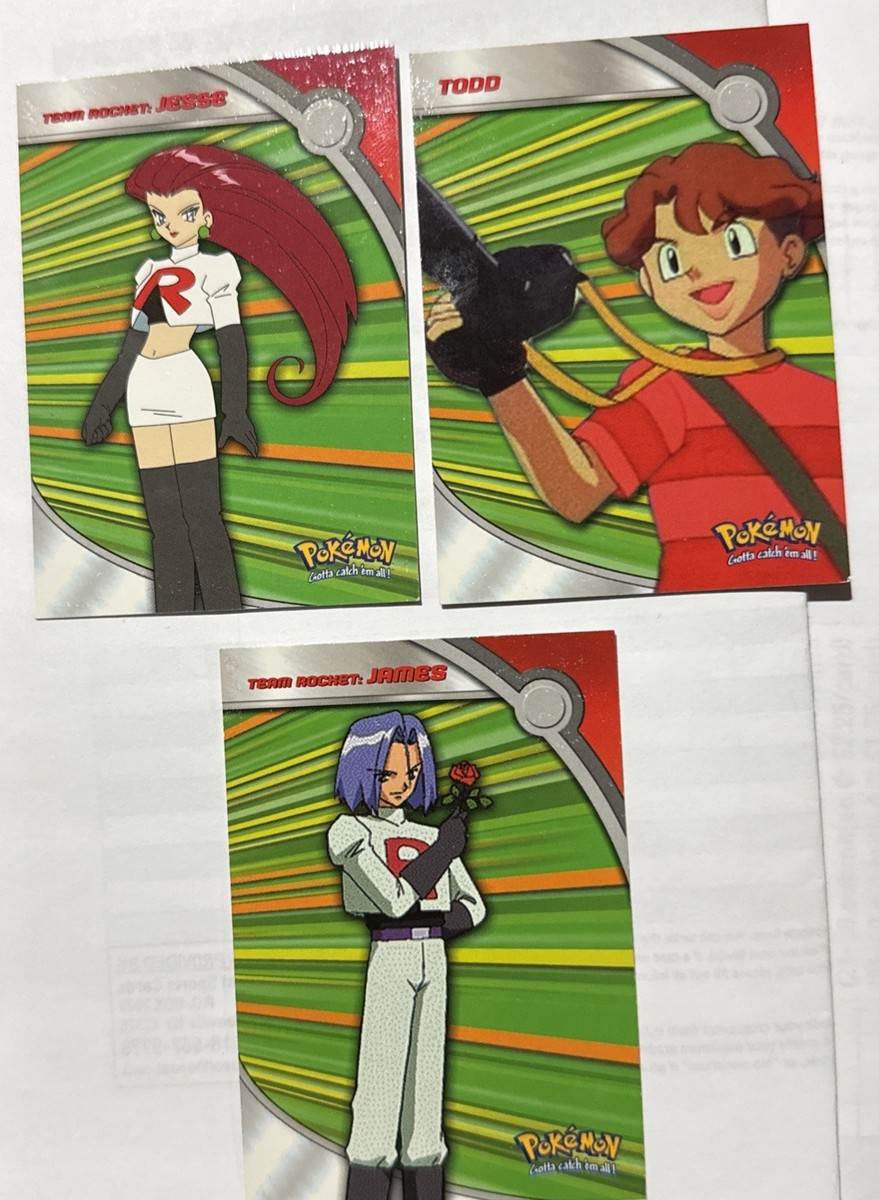 2000 Pokemon Topps TV Animation Series 2 Base HV2 JESSIE HV3 TODD