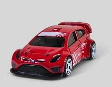 2012 FORD FIESTA Compact Diorama Collectible DieCast Model Car 1:64 Red LOOSE