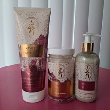 Bath  Body Works AROMATHERAPY VANILLA NUTMEG Body Wash Lotion Shower Steamers