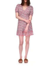 Michael Kors Printed Mini Dress In Rose Pink