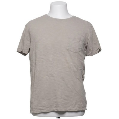 Lindbergh White, T-shirt, Größe: M, Grau/Beige, Einfarbig, Herren #6At