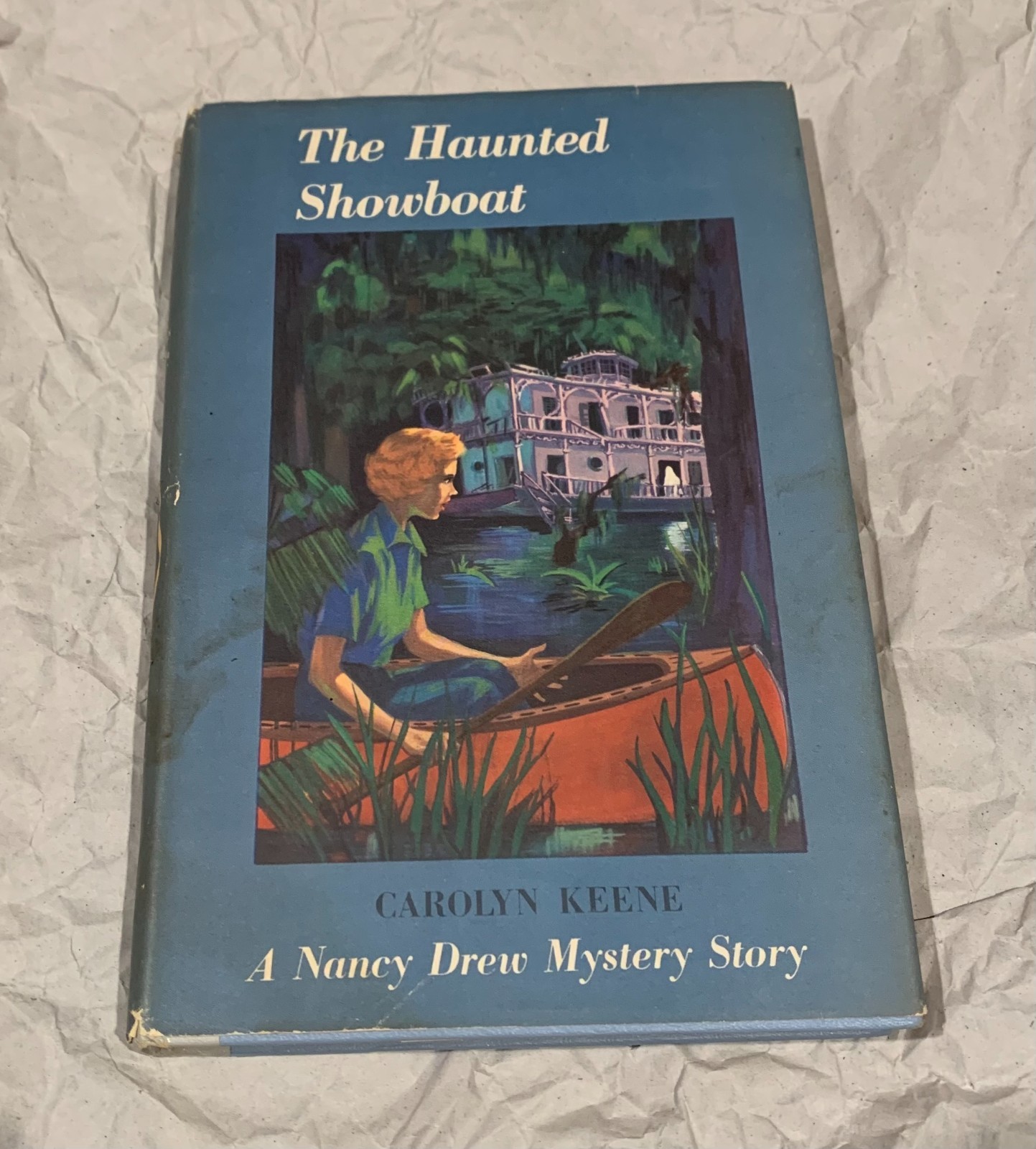 Nancy Drew Cameo Edition HB DJ Haunted Showboat Carolyn Keene Bolian Book Club