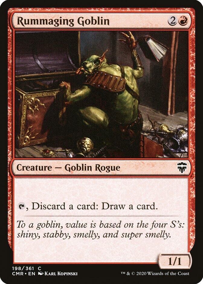 Rummaging Goblin 198 Common Commander Legends Magic: The Gathering Near Mint