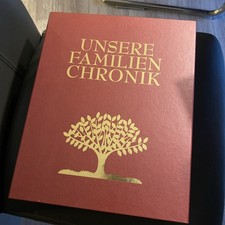 Unsere Familien Chronik 2 Bücher CD und Stammbaum im Karton