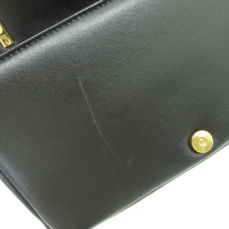 Burberry Lola TB Monogram Shoulder Bag Black Leather image 8