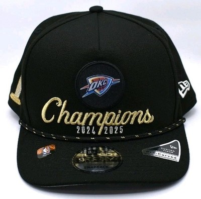 New Era Oklahoma City Thunder OKC NBA Champions 2024-2025 Snapback Hat Cap NWT