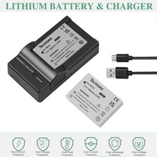 2X Batteria 1600mAh per Canon NB-5L IXUS 800 850 860 870 950 960 990 IS + Caricabatterie