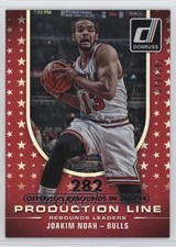 2014 Panini Donruss Production Rebounds Stat Line Season /282 Joakim Noah #6 k1k