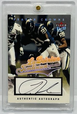 2004 Fleer Ultra LaDainian Tomlinson Season Crowns Auto /150 RARE