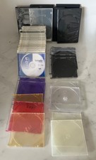 Lot of 37 EMPTY multiple-styles, CD/DVD cases. BARGAIN  