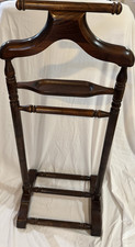 Vintage Ethan Allen Wooden Gentlemens Dressing Valet Wardrobe Stand