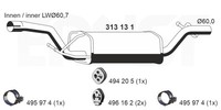 MittelschalldäMpfer Ernst 313131 FüR Volvo Ford DM2 Focus S40 V50 MAX 2 Turnier