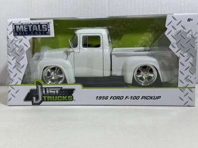 JADA JUST TRUCKS 1956 FORD F100 WHITE 1:24 PICKUP TRUCK DIECAST MODEL #33