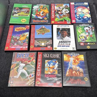 Lot Of 11 Authentic Sega Genesis Boxes