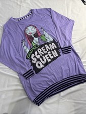 Nightmare Before Christmas Sally Women  s Sleepshirt Nightgown Med 8-10 