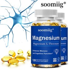 Magnesium L-Threonate 2000mg-Brain Health,Enhances Memory Focus 30/60/120 Caps