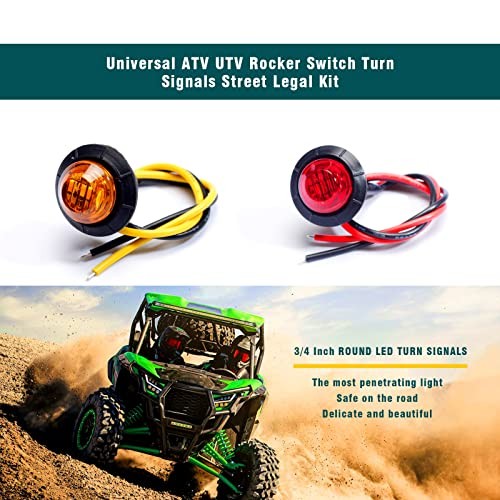 ATV UTV Turn Signal Kit with Turn Signal Rocker Pre-wired Turn Signal Kit - Picture 3 of 8