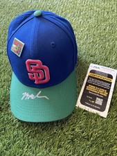 SAN DIEGO PADRES MASON MILLER AUTOGRAPHED BIG LEAGUE CHEW HAT JSA AUTHENTICATED