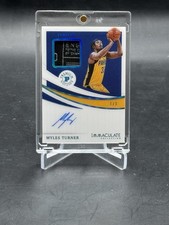 2020 Panini Immaculate Myles Turner Premium Edition Laundry Tag Patch Auto 1/3