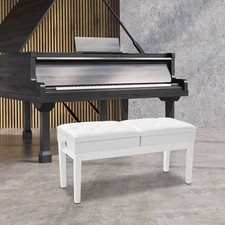 Double Seater Piano Bench, Adjustable Piano Bench, Piano Bench With Storage Box
