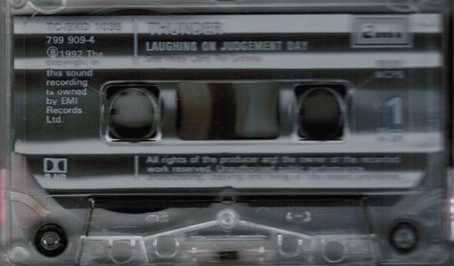 Thunder Laughing On Judgement Day cassette UK Emi 1992 cassette TCEMD1035 - Picture 3 of 4