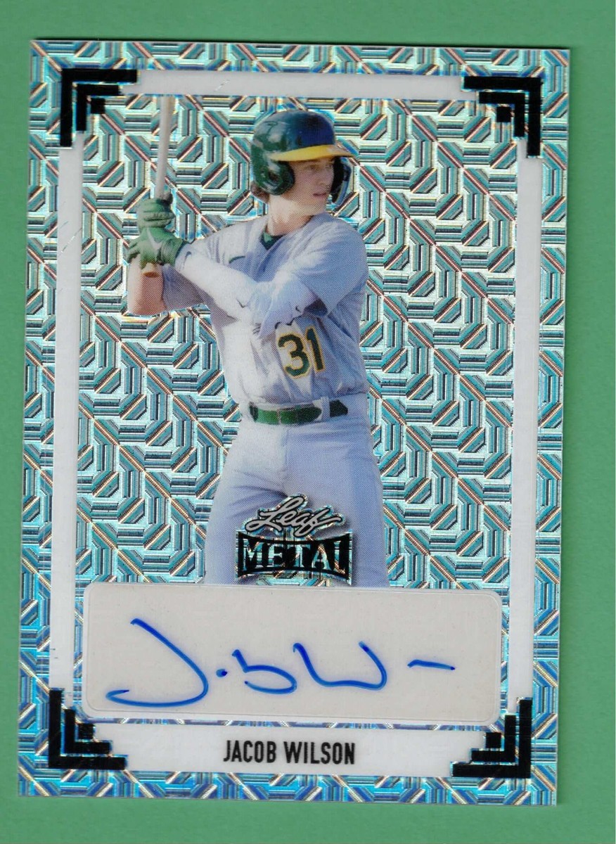 2024 LEAF METAL JACOB WILSON AUTO 1991 SILVER MOJO PARALLEL 8/10