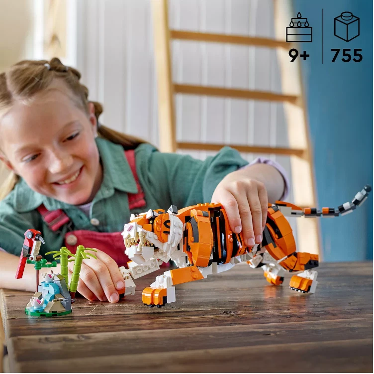 [ BIG SALE ] LEGO Creator 31129 3-in-1 Majestic Tiger Building Kit - Image 3 of 4