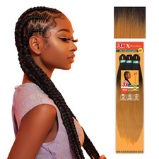 X-Pression Prestretched Braiding Hair - 3X Braid 58 Inch All Kanekalon Flame Ret