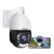 4K 8MP PoE PTZ Security Camera Outdoor, 20X Optical Zoom/200X Hybrid Zoom, 36...