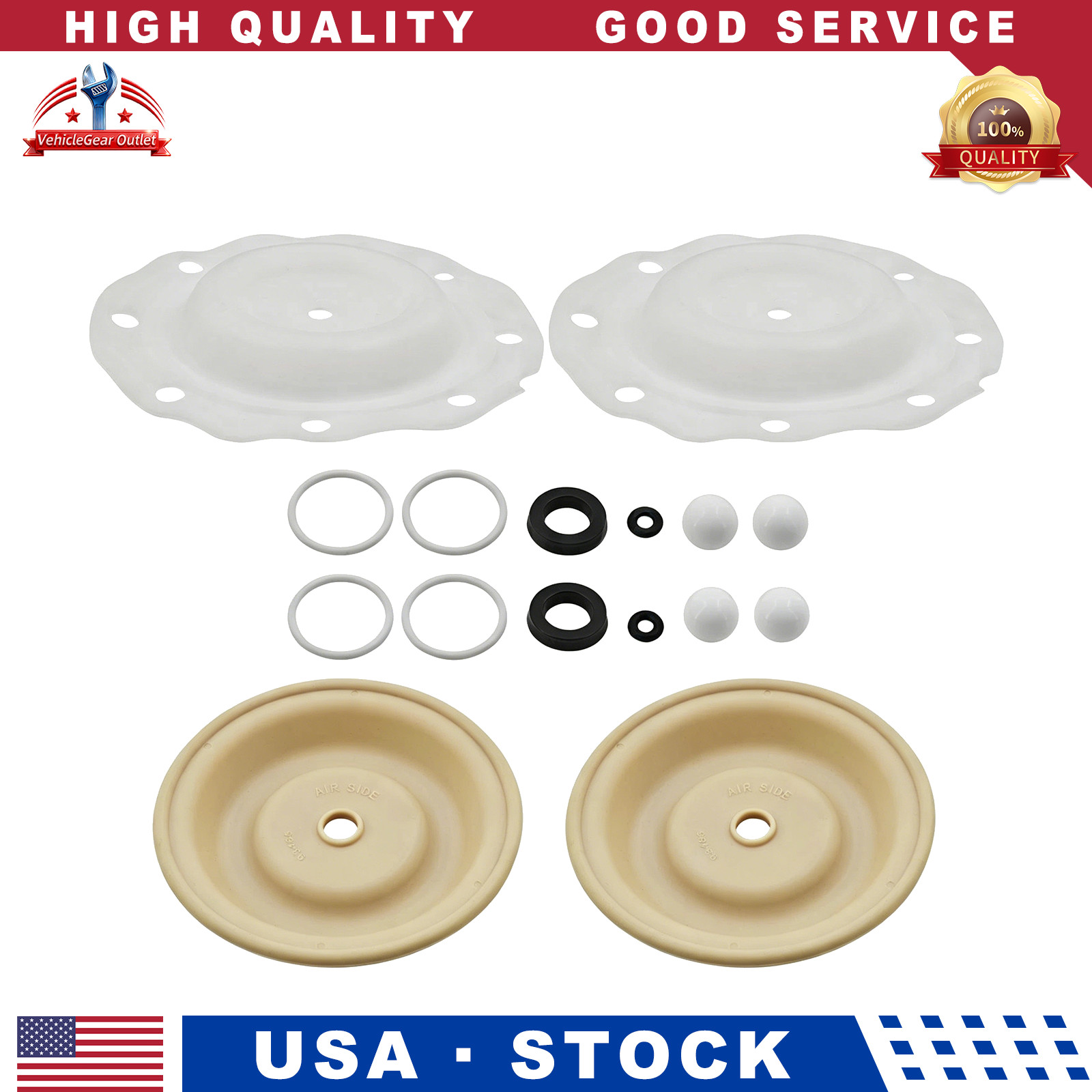 637427-TT Pump Repair Kit for Ingersoll Rand ARO Diaphragm Pump 637427TT