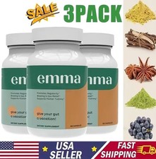3 Pack Emma Gut Health Supplement 180 Capsules for Bloating Relief  Leaky Gut