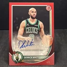 2025-2026 Topps Bowman Red Border Autograph Derrick White /5