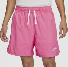 Nike Men s Pink Sportswear Essential Lined Flow Athletic Shorts DM6829-684