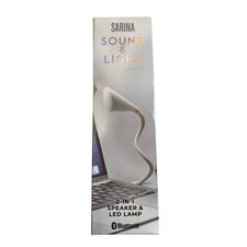 NIB Sarina Sound  Light 2-in-1 Speaker  LED Lamp
