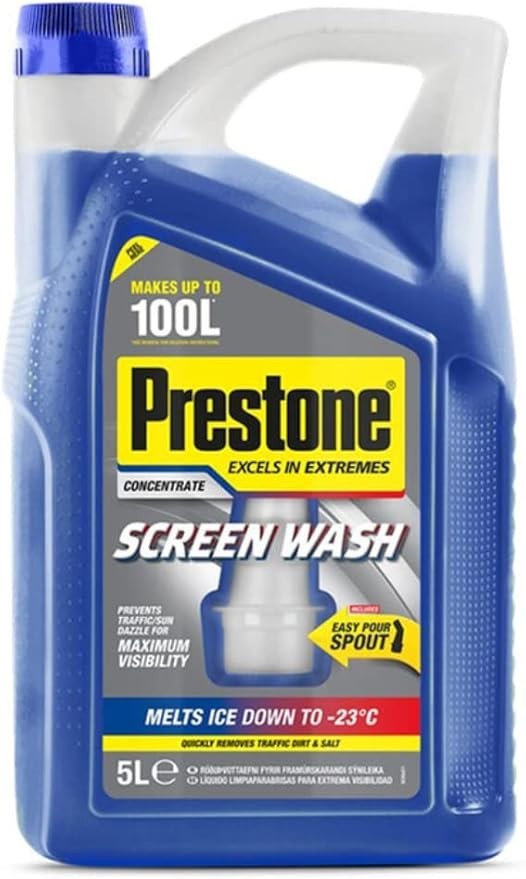 Prestone Extreme Visibility 5 L Car Screen Wash Concentrate