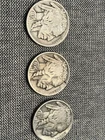 1936-P & 1936-D 1936-S BUFFALO NICKELS NICE CIRC SET