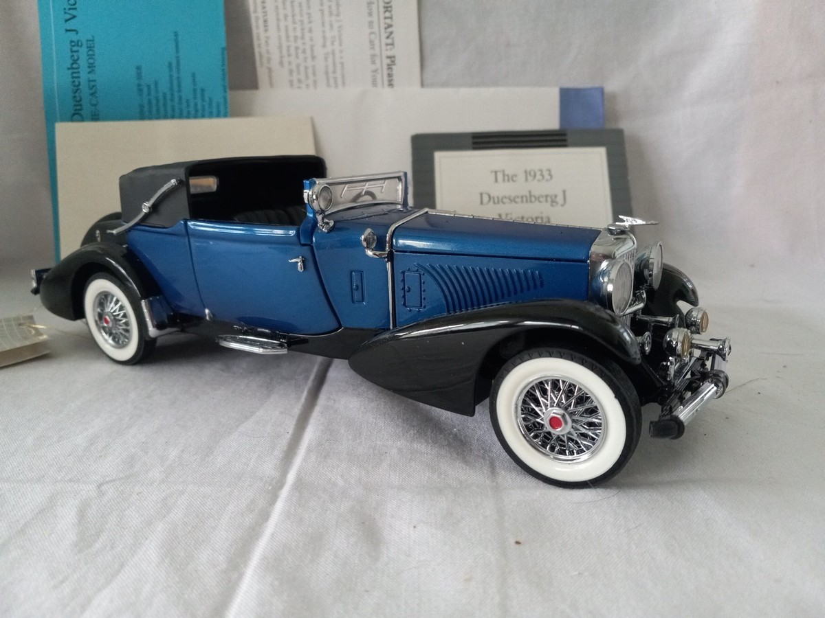 1933 Duesenberg J Victoria Diecast Car 1:24 Scale Franklin Mint