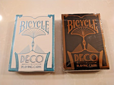 Bicycle Deco Silver and Bronze Decks Set Encarded Paul Carpenter - RARE