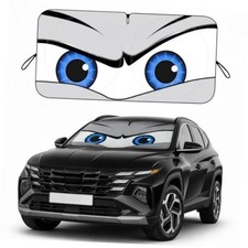 Cool Gray Car Windshield Sun Shade - Universal Fit - Medium Fit