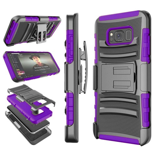 Rugged Stand Case Heavy Duty Hard Cover Shockproof Belt Clip w/ Kickstand - Picture 48 of 48